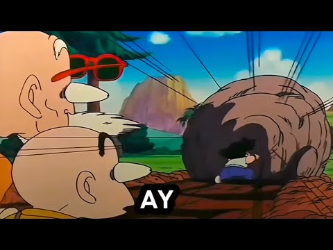 Escena de entrenamiento clasico con Roshi