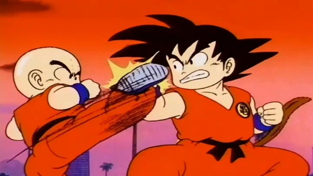 Krillin entra en escena durante la saga del 21 Torneo de Artes Marciales