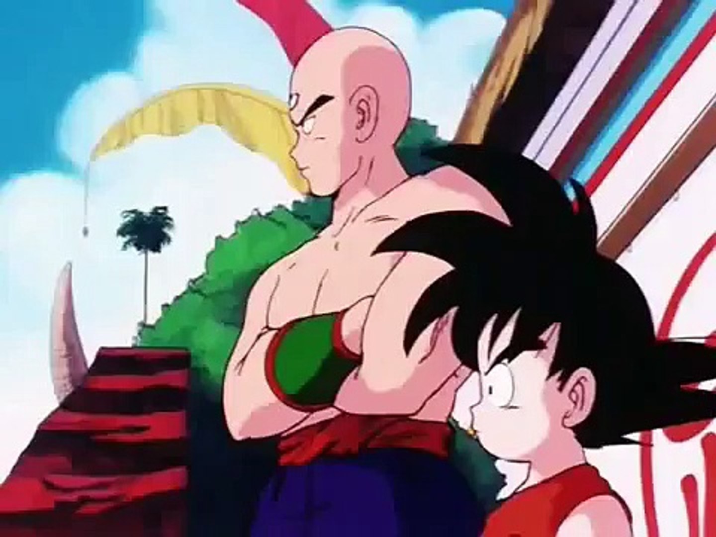 Goku contra Ten Shin Han en la final del 22 Torneo de Artes Marciales