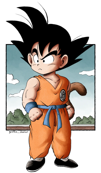 Goku niño aventura